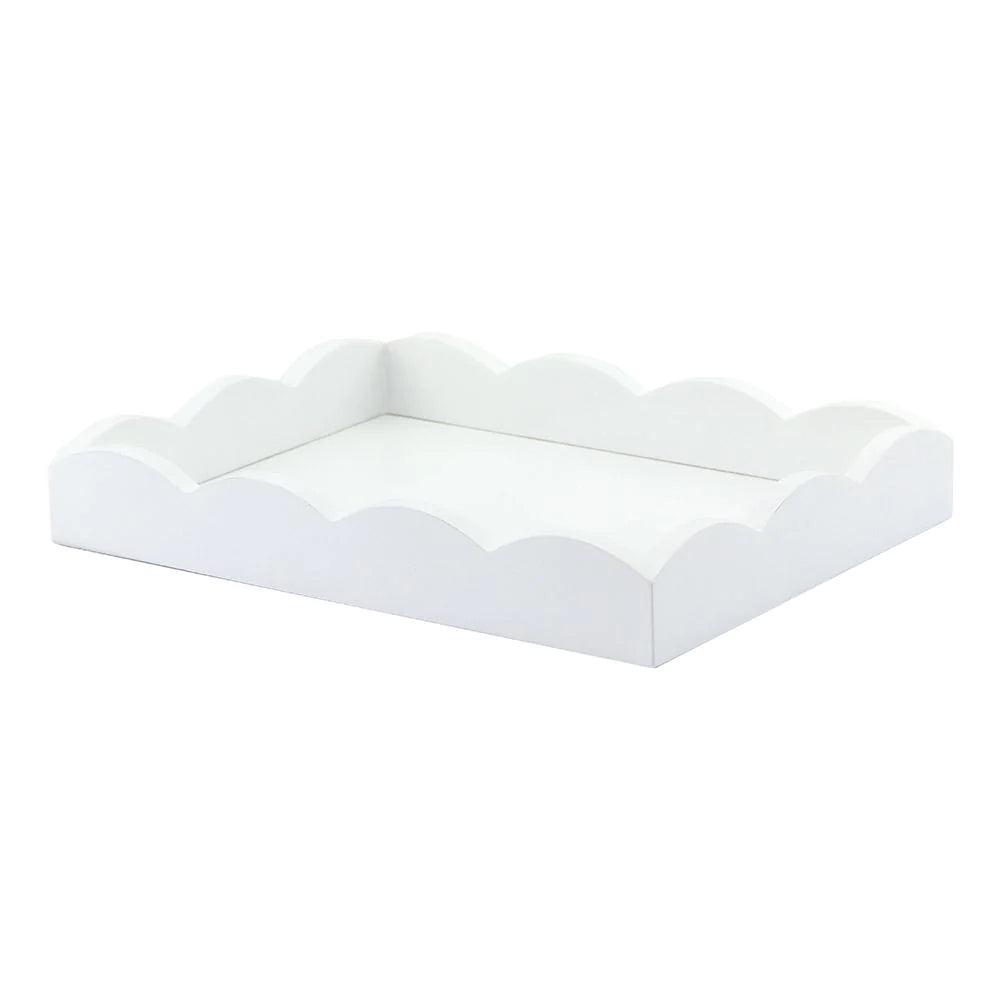 Rectangular Scallop Lacquered Tray